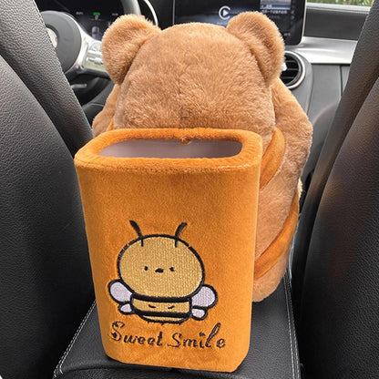 2 in 1 Teddy Tissue & Dustbin Holder